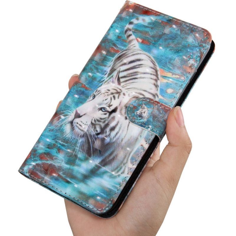 δερματινη Κάλυμμα iPhone 12 / 12 Pro Ελαφριά Κηλίδα Lucien The Tiger