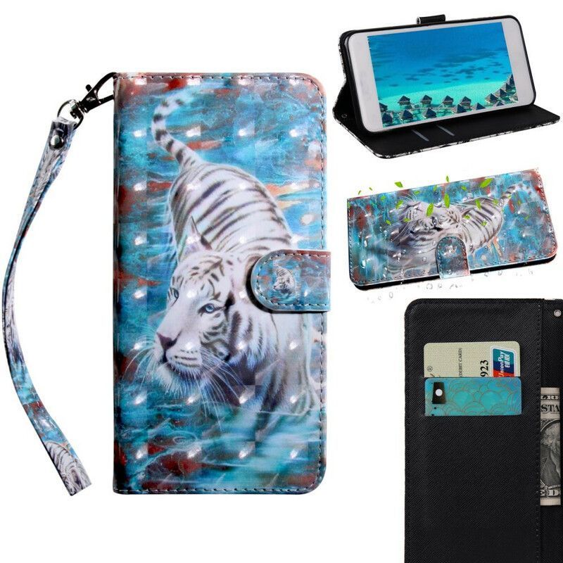 δερματινη Κάλυμμα iPhone 13 Mini Ελαφριά Κηλίδα Lucien The Tiger