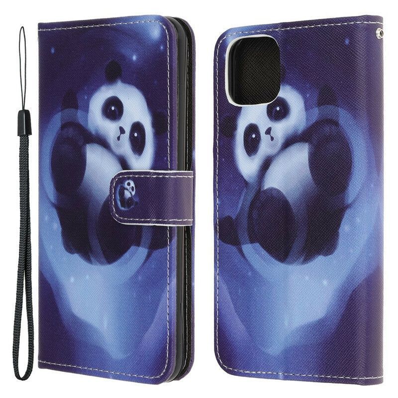 δερματινη Κάλυμμα iPhone 13 Mini Χώρος Panda Πρωτότυπος