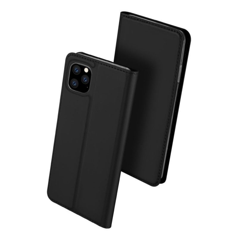 δερματινη θηκη Για iPhone 11 Pro Μαύρο Skin Pro Σειρά Dux Ducis