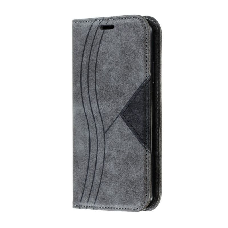 δερματινη θηκη iPhone 11 Γκρι Wave Leather Style