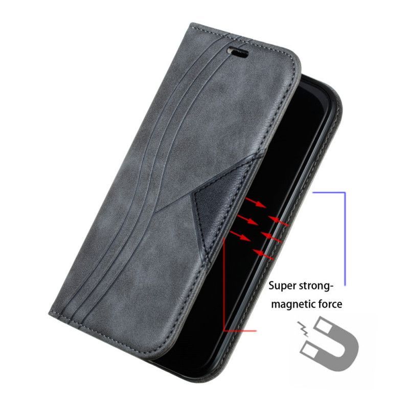 δερματινη θηκη iPhone 11 Γκρι Wave Leather Style