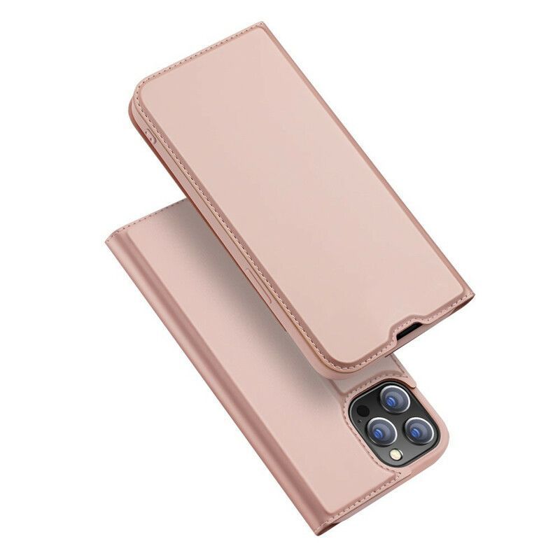 δερματινη θηκη iPhone 13 Pro Μαύρο Skin Pro Σειρά Dux Ducis σιλικόνης