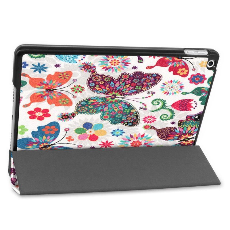 Έξυπνη Θήκη Ipad 10.2" (2019) Vintage Floral Faux Δέρμα