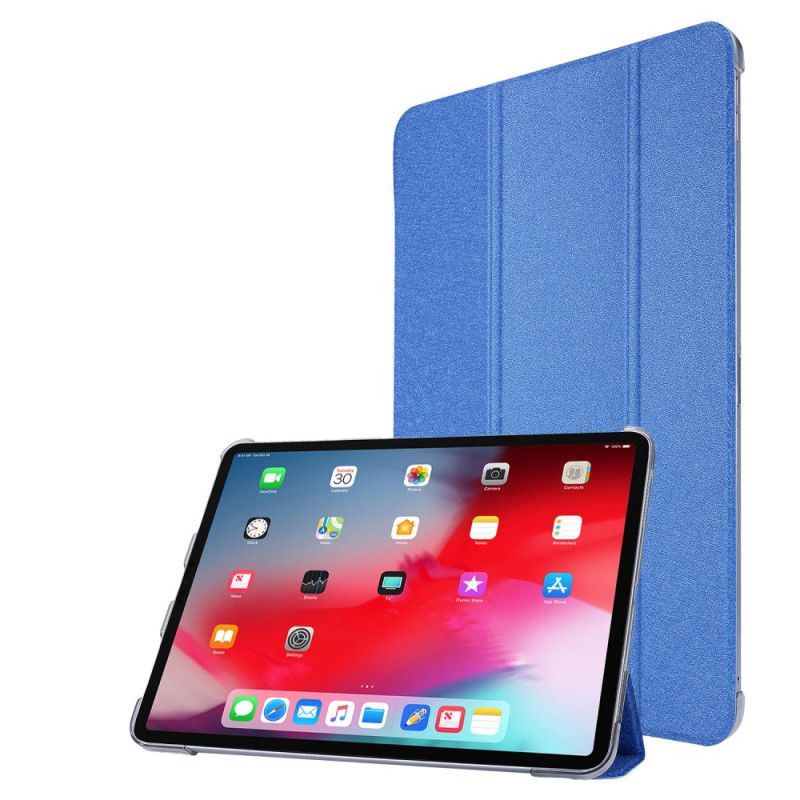 Έξυπνη Θήκη Ipad Pro 12.9" (2020) Υφή Από Ψεύτικο Δέρμα Μετάξι