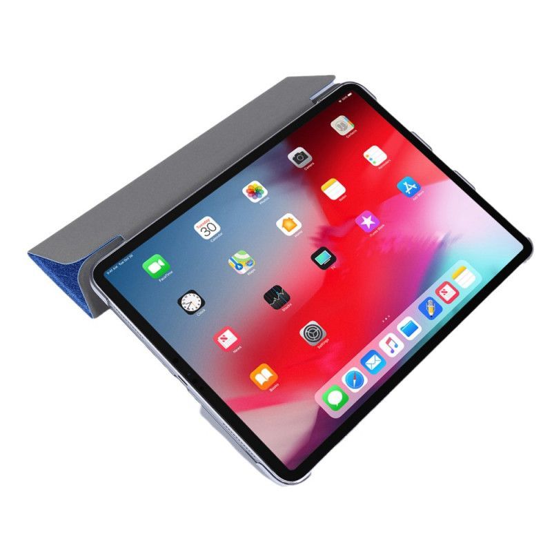 Έξυπνη Θήκη Ipad Pro 12.9" (2020) Υφή Από Ψεύτικο Δέρμα Μετάξι