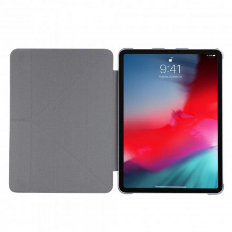 Έξυπνη Θήκη Ipad Pro 12.9" (2021) Υφή Από Ψεύτικο Δέρμα Μετάξι