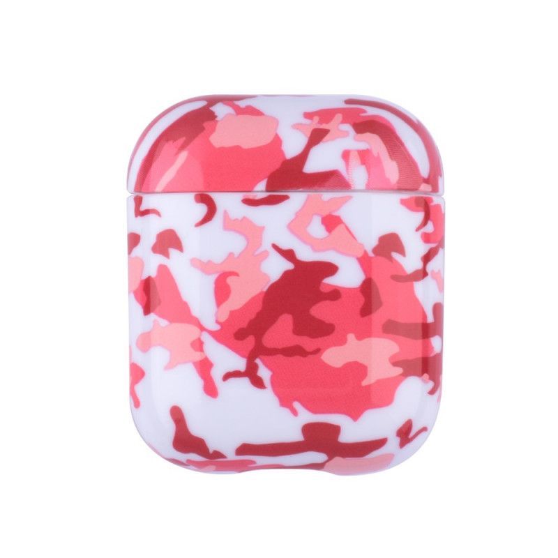 Κάλυμμα AirPods Κόκκινο Σχέδιο Camo σιλικόνης