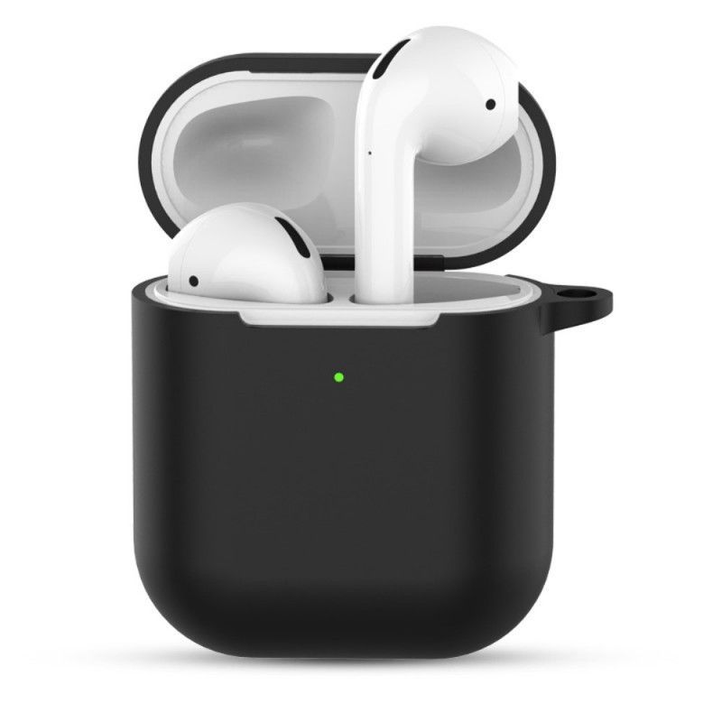 Κάλυμμα AirPods Μαύρο (2019) Σιλικόνη Με Μπρελόκ Πρωτότυπος