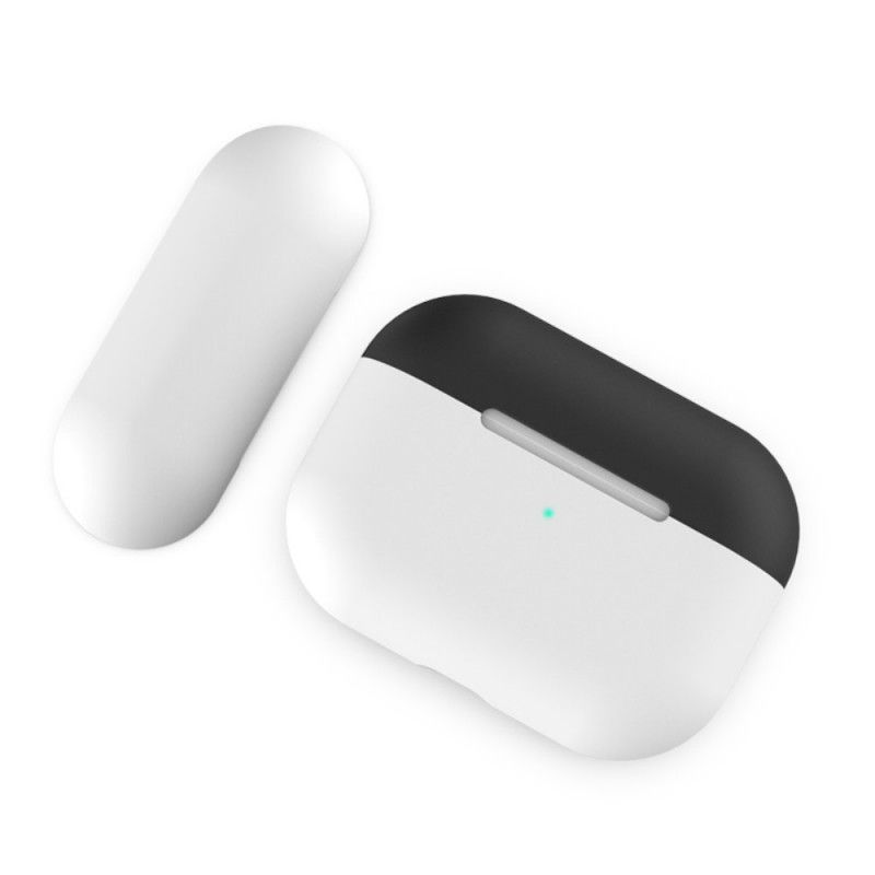 Κάλυμμα AirPods Pro Λευκό Δίχρωμη Σιλικόνη