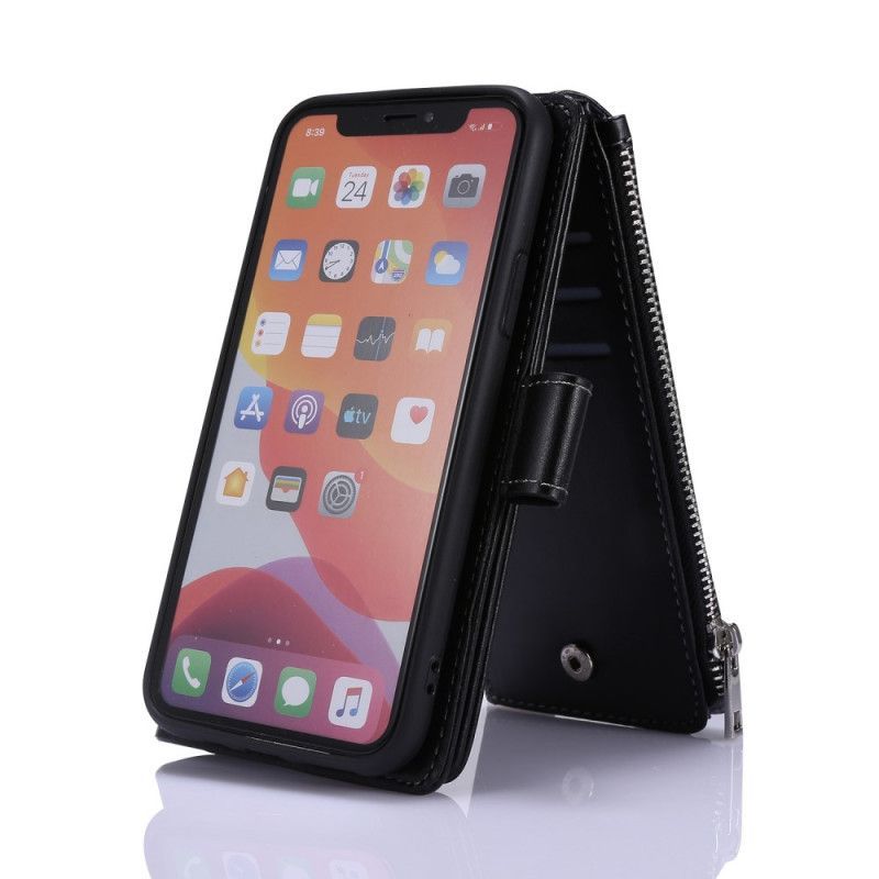 Κάλυμμα Folio iPhone 11 Μαύρο Πολυλειτουργική Επιχείρηση