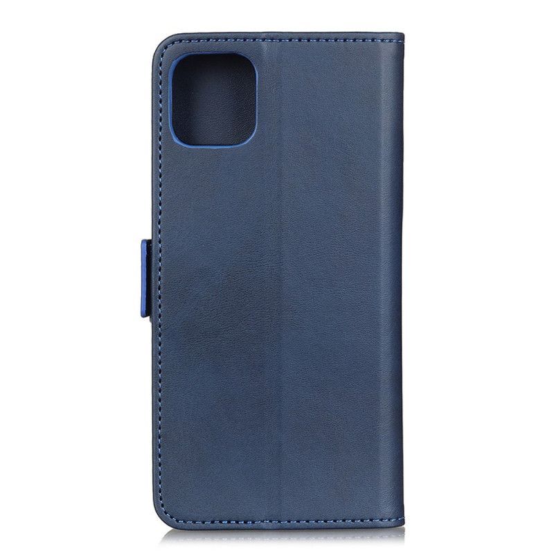 Κάλυμμα Folio iPhone 11 Μαύρο Ultra Faux Δέρμα