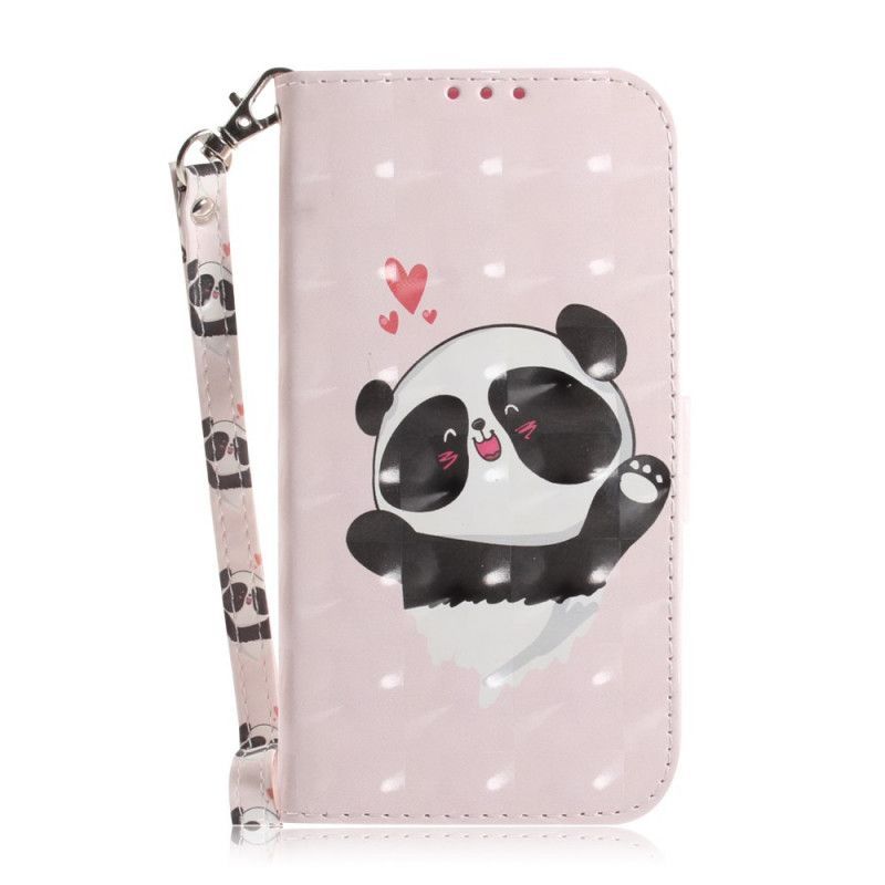 Κάλυμμα Folio iPhone 11 Panda Love Λουράκι