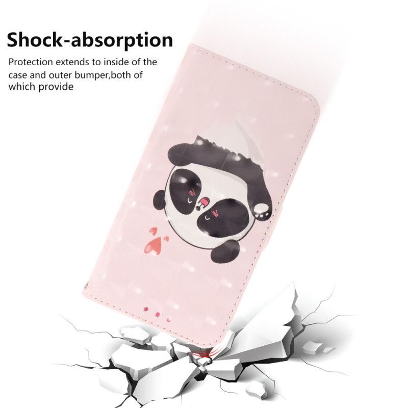 Κάλυμμα Folio iPhone 11 Panda Love Λουράκι