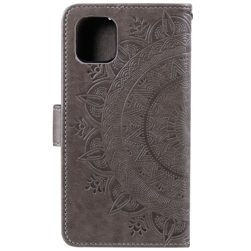 Κάλυμμα Folio iPhone 11 Pro Γκρι Sun Mandala