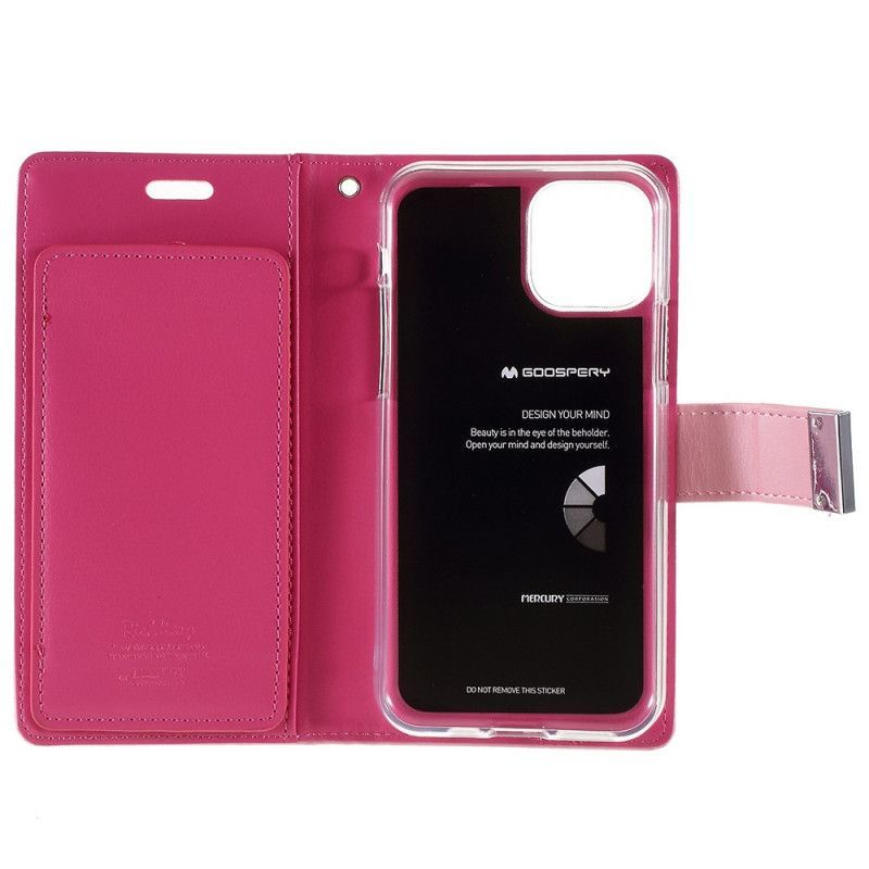 Κάλυμμα Folio iPhone 11 Pro Μαύρο Μεταλλικό Κούμπωμα Υδραργύρου