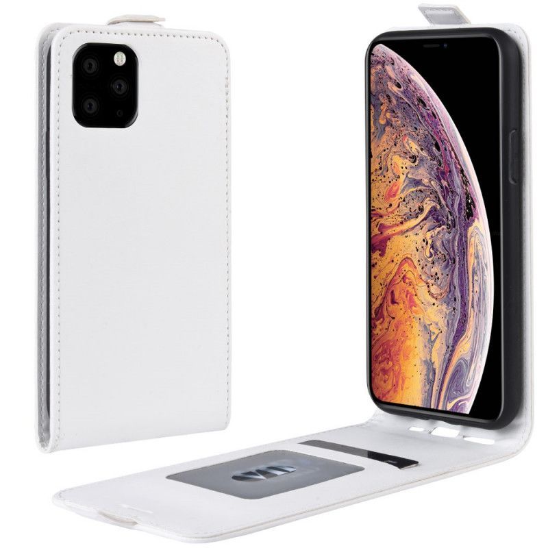 Κάλυμμα Folio iPhone 11 Pro Max Μαύρο Αναδιπλούμενο Δερμάτινο Εφέ