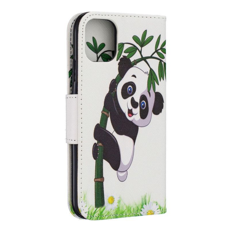 Κάλυμμα Folio iPhone 11 Θήκες Κινητών Panda Σε Μπαμπού