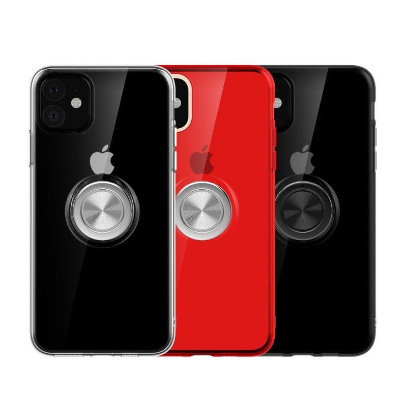 Κάλυμμα Για iPhone 11 Μαύρο Διαφανές Με Δακτύλιο Στήριξης