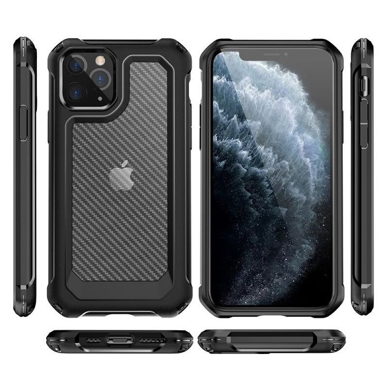 Κάλυμμα Για iPhone 11 Pro Μαύρο Απρόσκοπτη Υφή Από Ανθρακονήματα