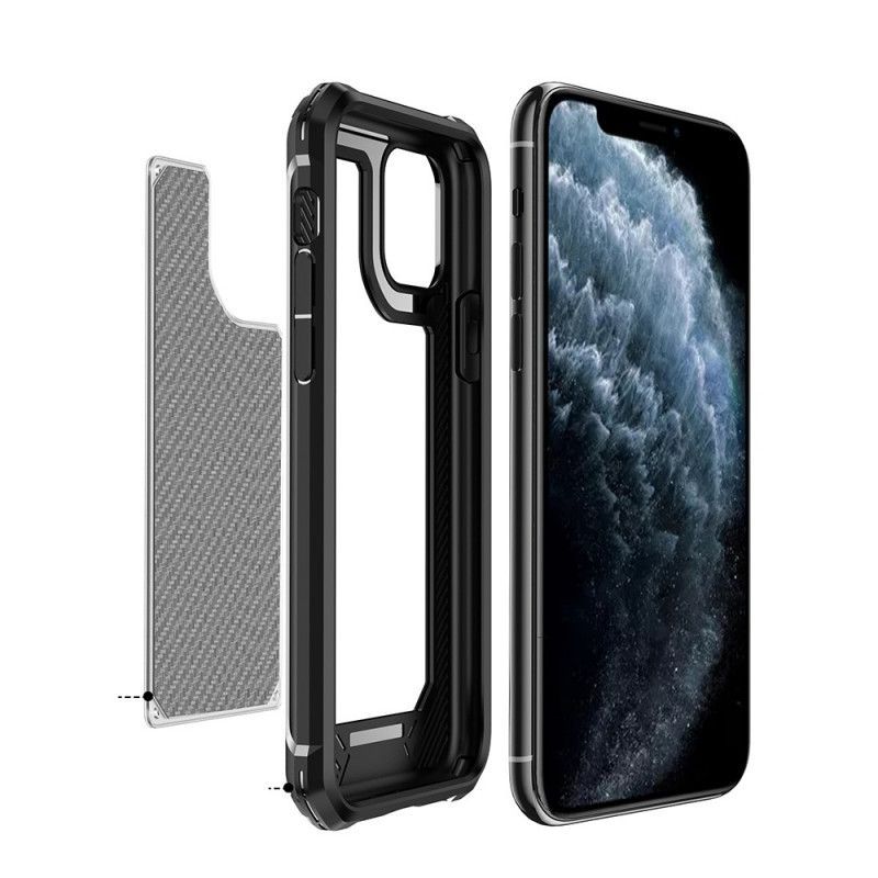 Κάλυμμα Για iPhone 11 Pro Μαύρο Απρόσκοπτη Υφή Από Ανθρακονήματα