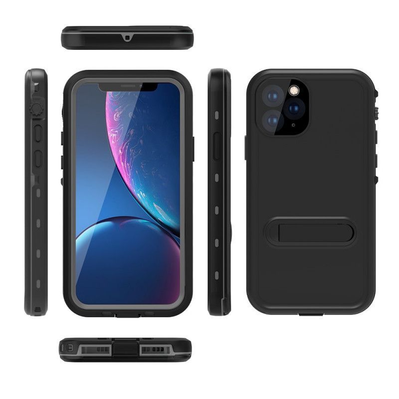 Κάλυμμα Για iPhone 11 Pro Max Μαύρο Αδιάβροχο Με Βάση Κόκκινης Πιπεριάς