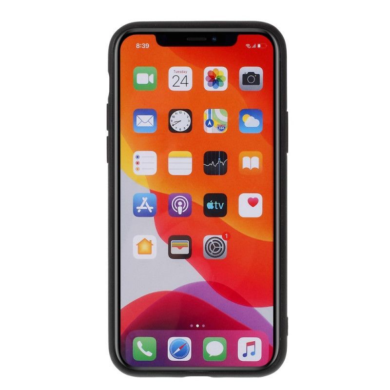 Κάλυμμα Για iPhone 11 Pro Max Μαύρο Mutural Δερμάτινο Εφέ