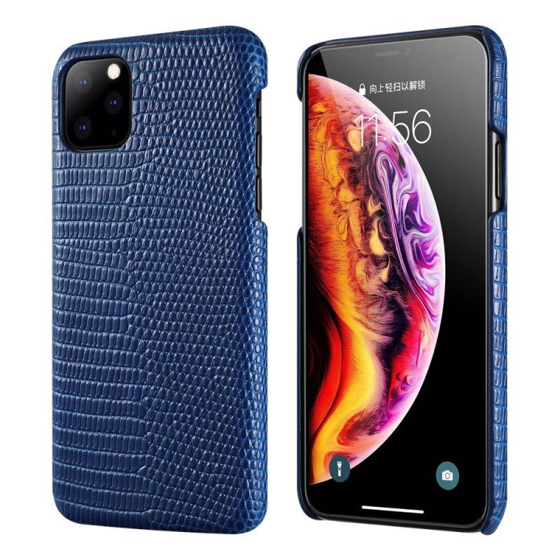 Κάλυμμα Για iPhone 11 Pro Max Μαύρο Υφή Σαύρας