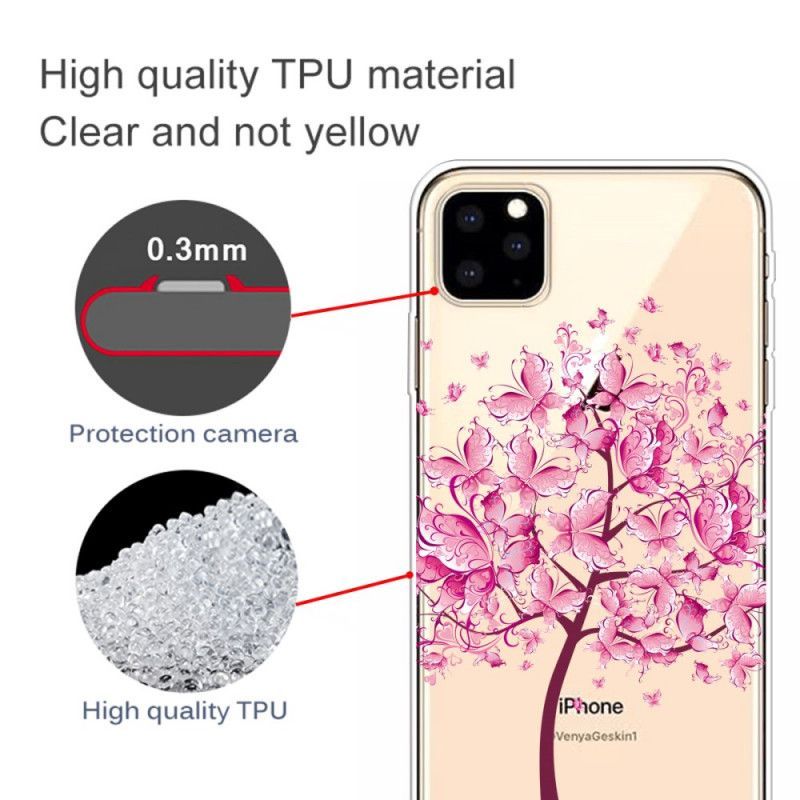 Κάλυμμα Για iPhone 11 Pro Ροζ Κορυφή Δέντρου