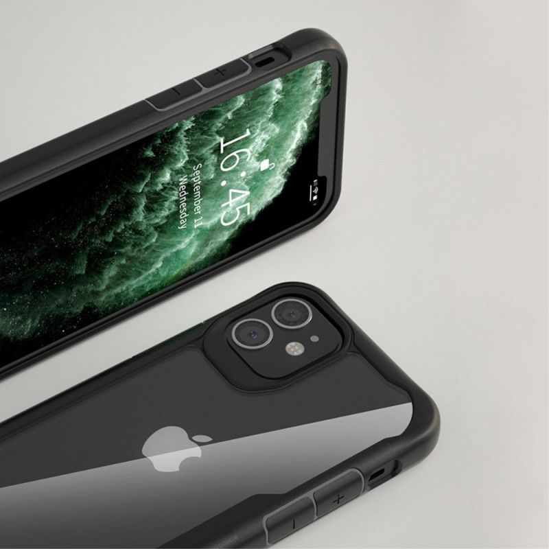 Κάλυμμα Για iPhone 12 / 12 Pro Μαύρο Διαφανείς Υβριδικές Ζάντες Σιλικόνης