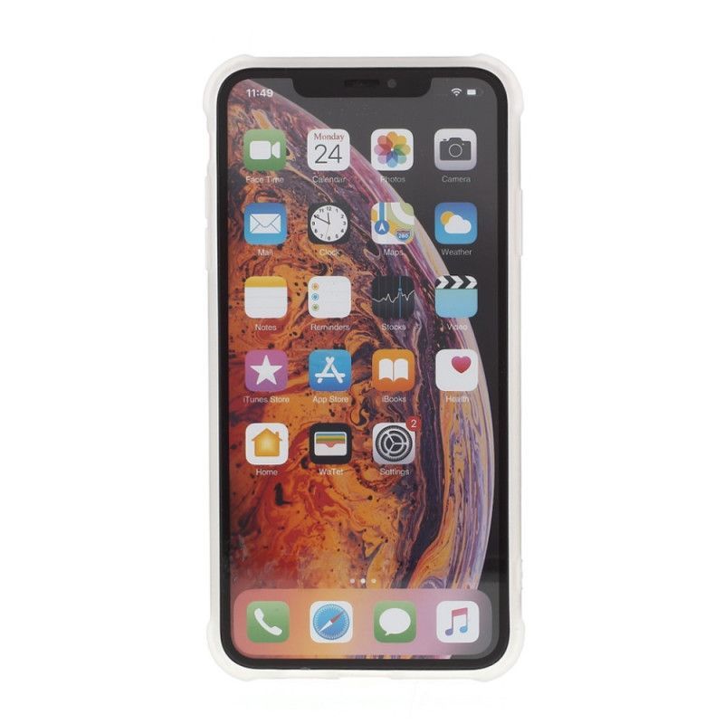 Κάλυμμα Για iPhone X Λευκό / Xs Ενισχυμένες Γωνίες Σε Στυλ Μαρμάρου