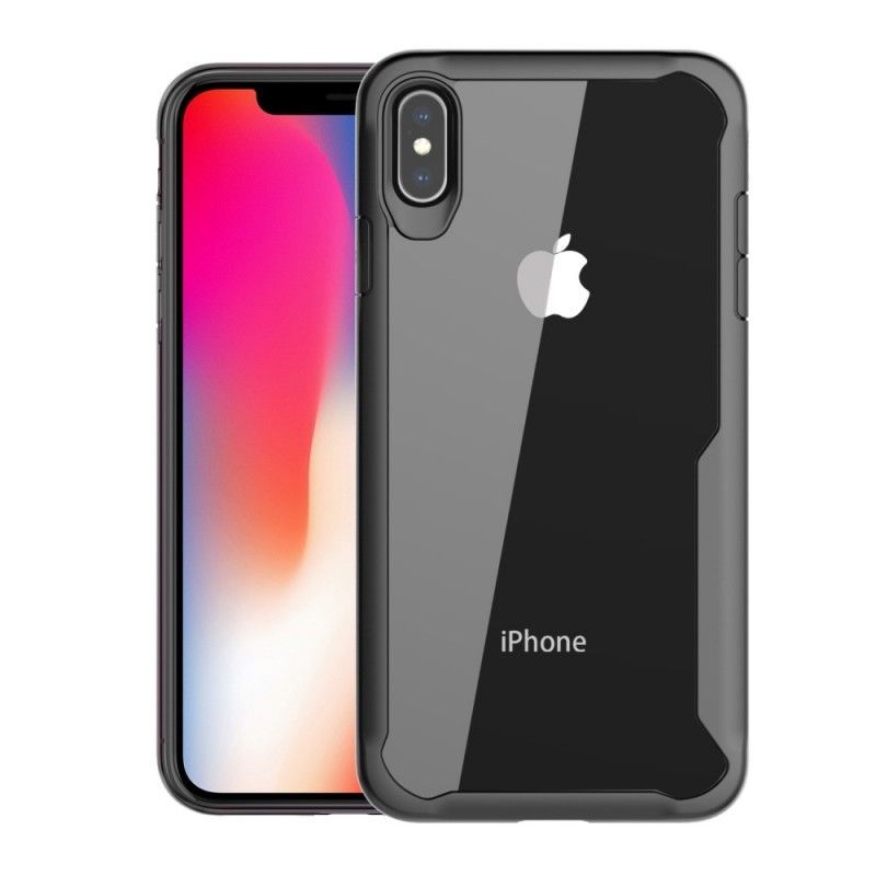 Κάλυμμα Για iPhone XS Max Μαύρο Υβριδικό Λοξότμητο Άκρο