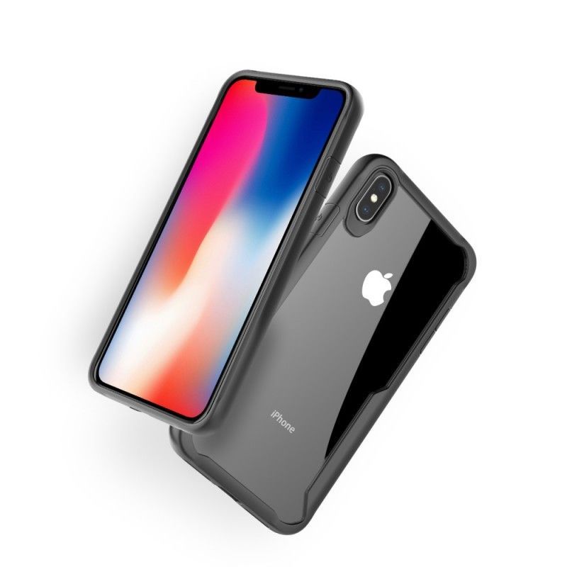 Κάλυμμα Για iPhone XS Max Μαύρο Υβριδικό Λοξότμητο Άκρο