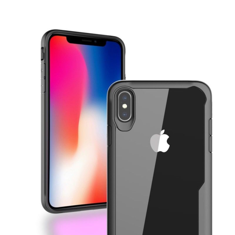 Κάλυμμα Για iPhone XS Max Μαύρο Υβριδικό Λοξότμητο Άκρο