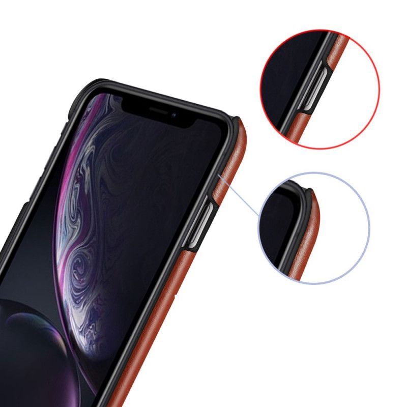 Κάλυμμα iPhone 11 Κόκκινο Ksq Δίχρωμο Δερμάτινο Εφέ