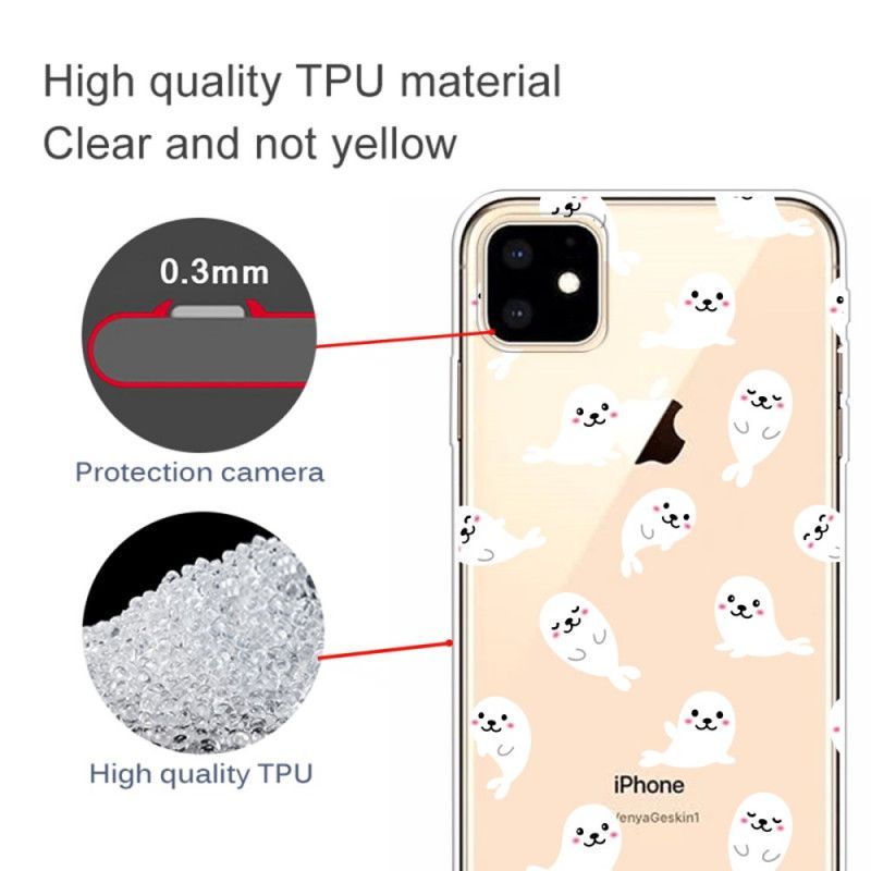 Κάλυμμα iPhone 11 Κορυφαία Θαλάσσια Λιοντάρια