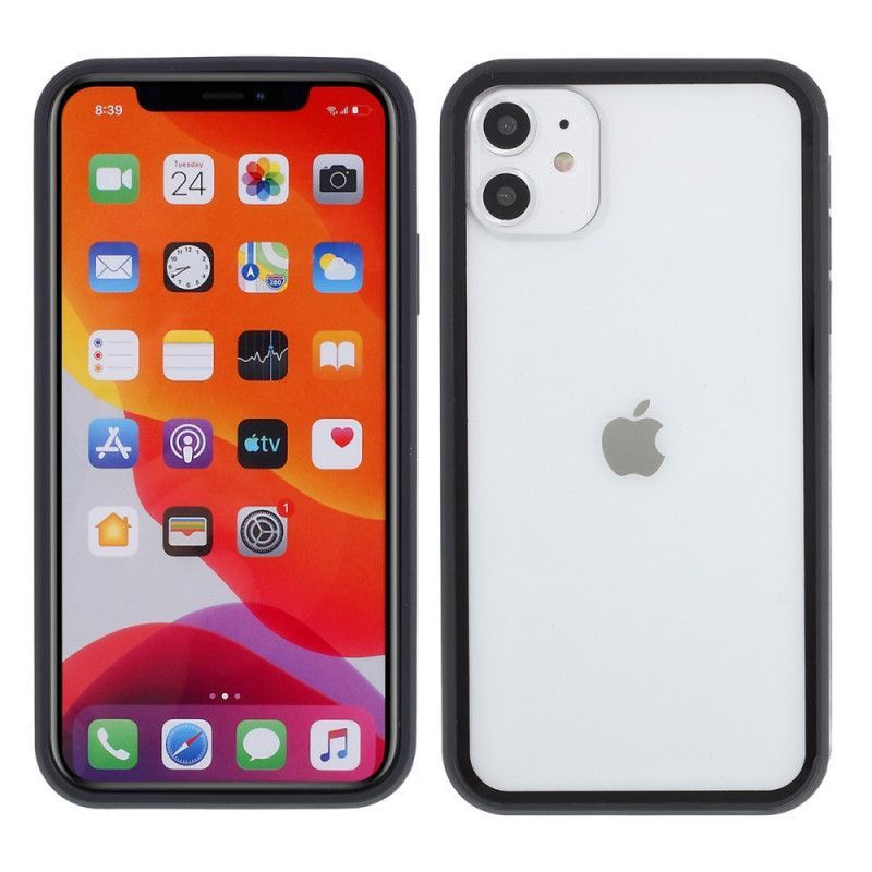 Κάλυμμα iPhone 11 Λευκό Σχέδιο Στεφάνης Υβριδικής Σιλικόνης