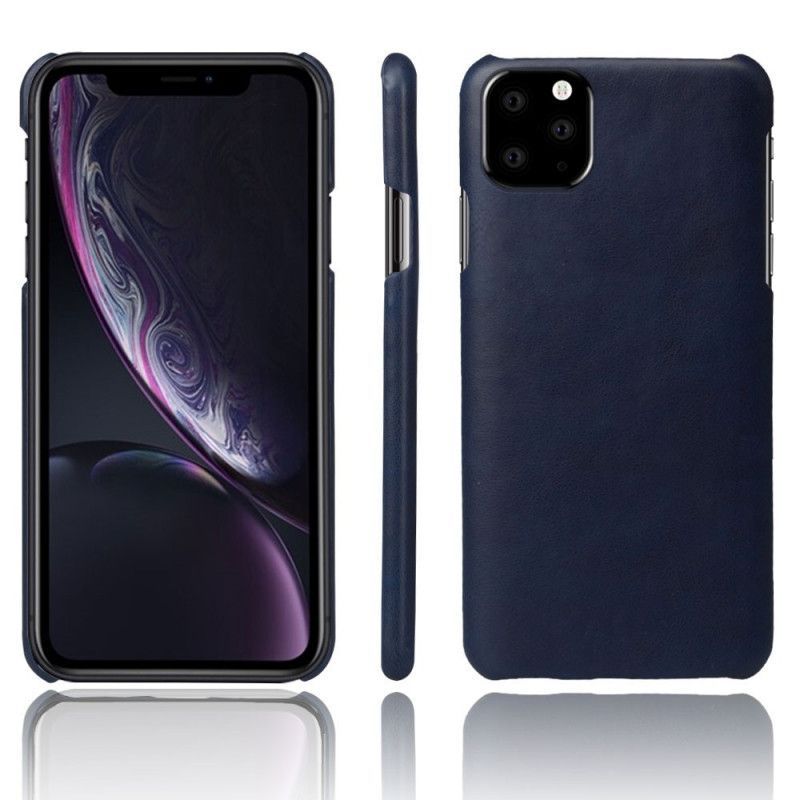 Κάλυμμα iPhone 11 Μαύρο Εμφάνιση Δέρματος σιλικόνης