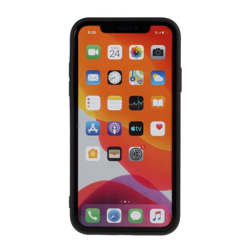 Κάλυμμα iPhone 11 Μαύρο Καθαρό Χρώμα Ματ Σιλικόνη