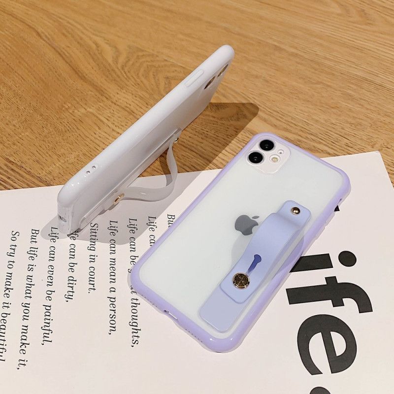 Κάλυμμα iPhone 11 Μαύρο Υβριδικό Με Ιμάντα Στήριξης