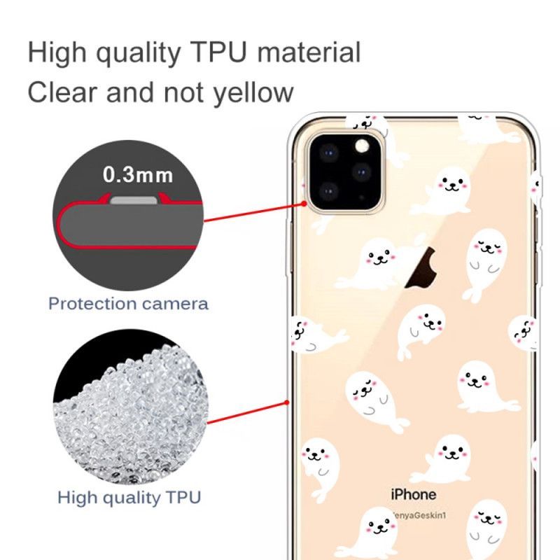 Κάλυμμα iPhone 11 Pro Κορυφαία Θαλάσσια Λιοντάρια