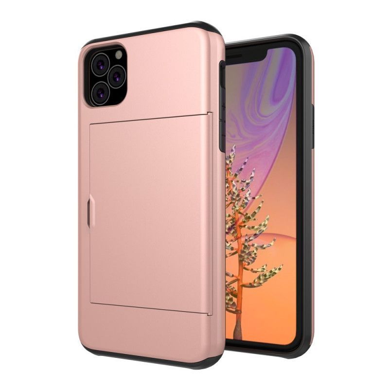 Κάλυμμα iPhone 11 Pro Μαύρο Άκαμπτη Φανταχτερή Θήκη Για Κάρτες σιλικόνης