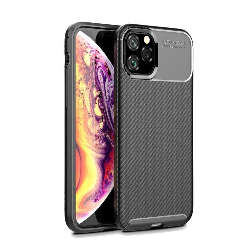 Κάλυμμα iPhone 11 Pro Μαύρο Εύκαμπτη Υφή Από Ανθρακονήματα