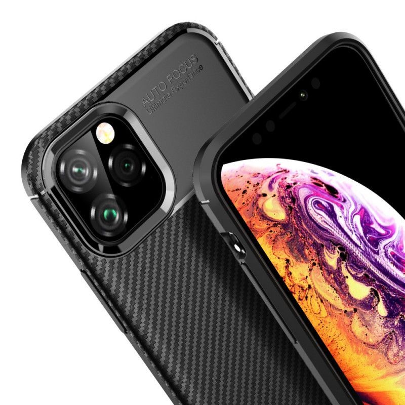 Κάλυμμα iPhone 11 Pro Μαύρο Εύκαμπτη Υφή Από Ανθρακονήματα