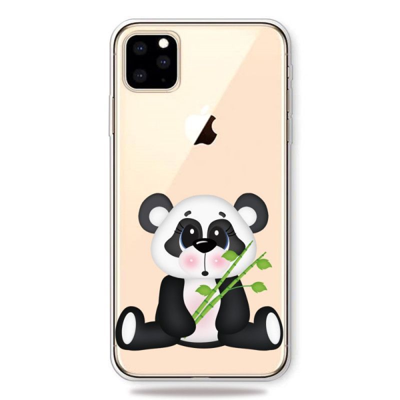 Κάλυμμα iPhone 11 Pro Max Διάφανο Λυπημένο Panda σιλικόνης