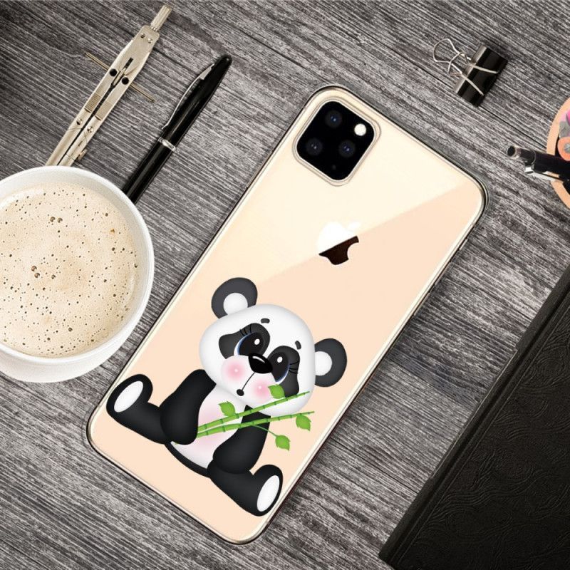 Κάλυμμα iPhone 11 Pro Max Διάφανο Λυπημένο Panda σιλικόνης