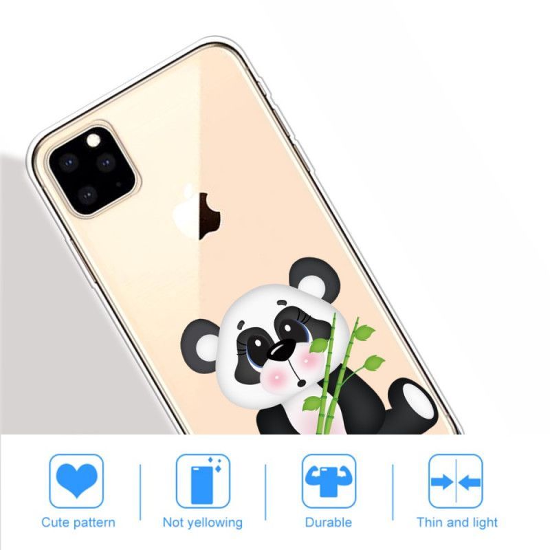 Κάλυμμα iPhone 11 Pro Max Διάφανο Λυπημένο Panda σιλικόνης