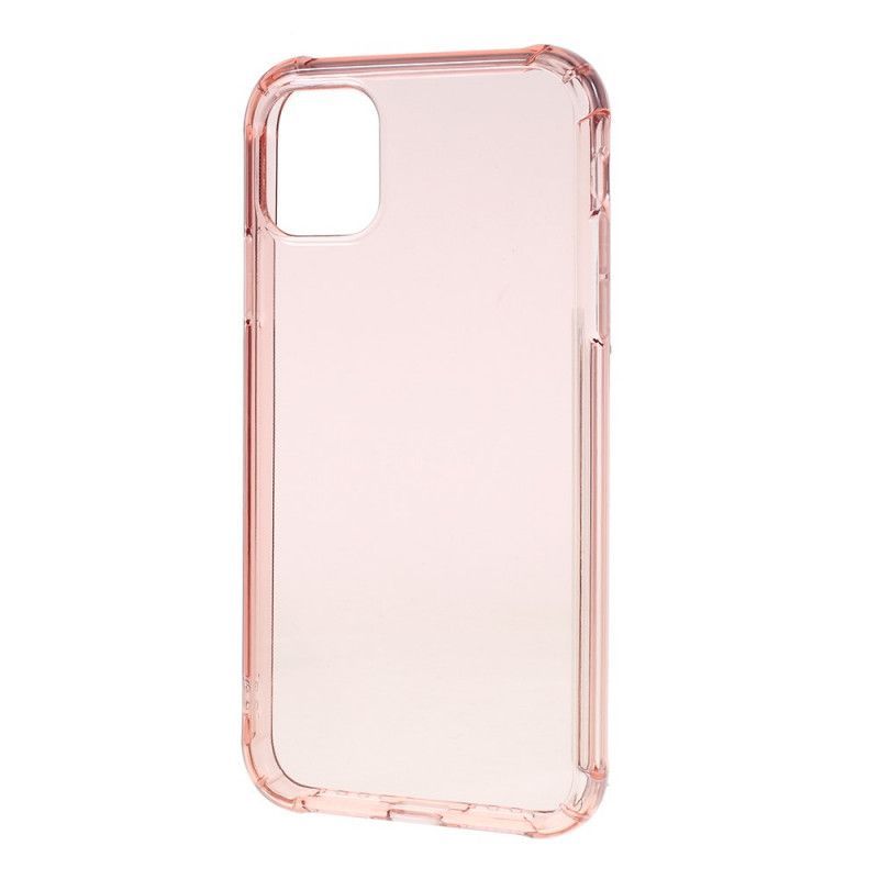 Κάλυμμα iPhone 11 Pro Max Γκρι Διαφανείς Έγχρωμες Ενισχυμένες Γωνίες