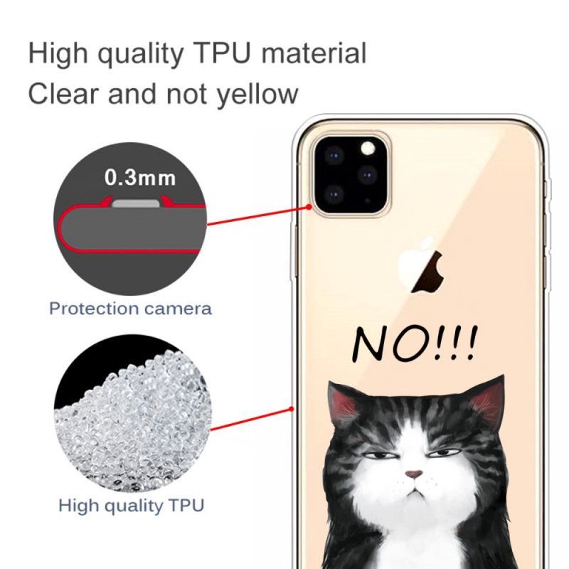 Κάλυμμα iPhone 11 Pro Max Η Γάτα Που Λέει Όχι