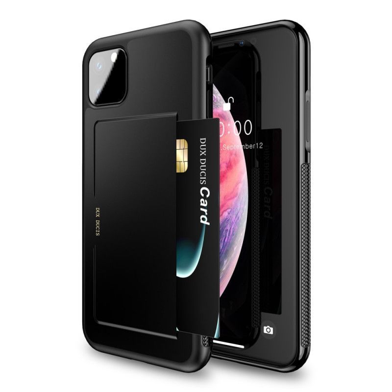 Κάλυμμα iPhone 11 Pro Max Κόκκινο Κάτοχος Κάρτας Dux-Ducis